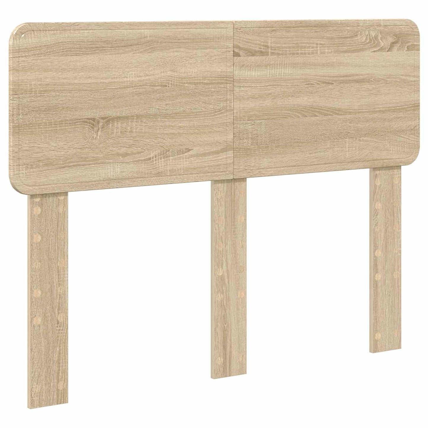 vidaXL Bed Frame with Headboard Sonoma 120 x 190 cm Solid Pine Wood