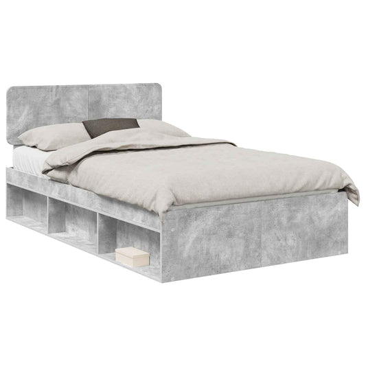 vidaXL Bed Frame with Headboard Concerte 120 x 190 cm Solid Pine Wood