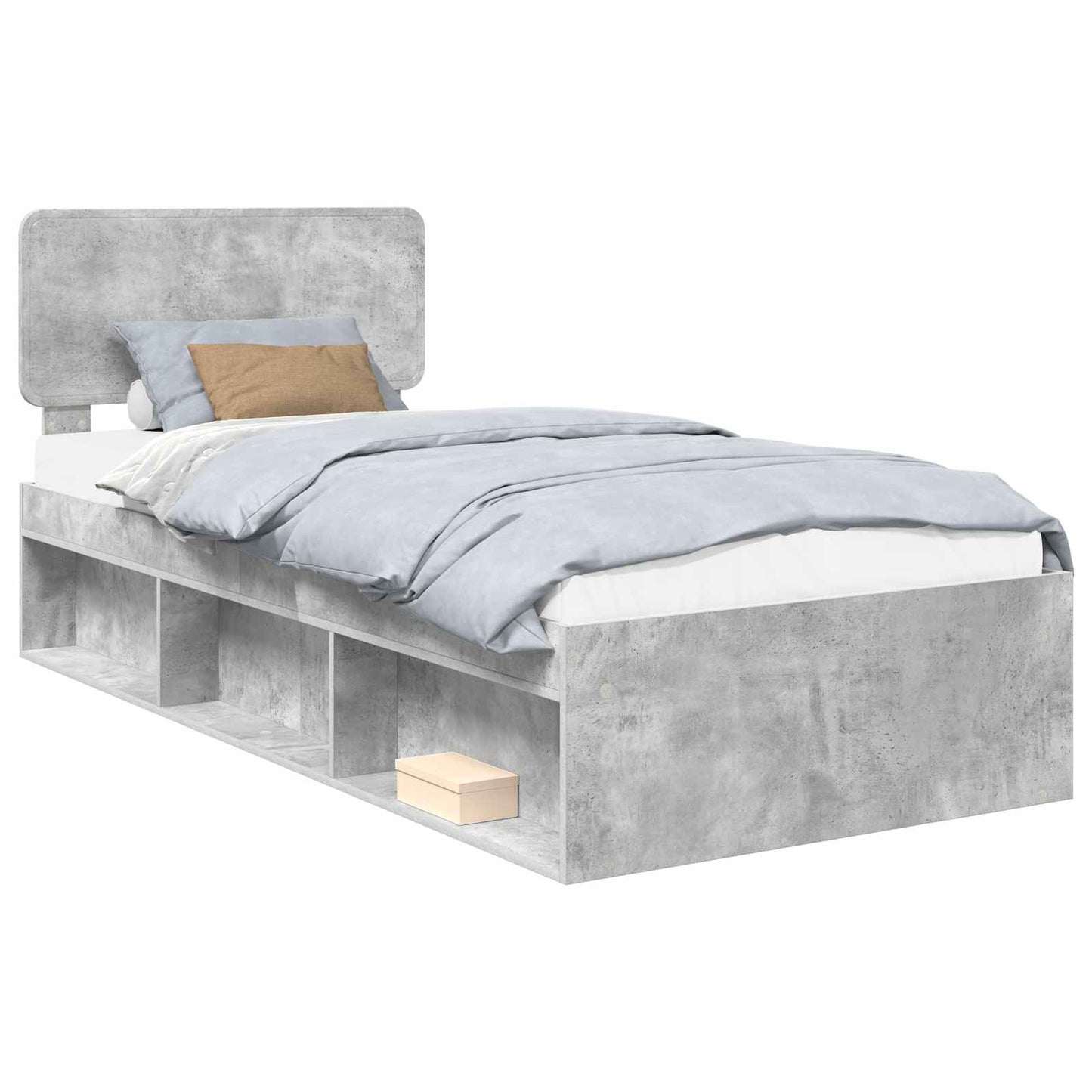 vidaXL Bed Frame with Headboard Concerte 90 x 200 cm Solid Pine Wood