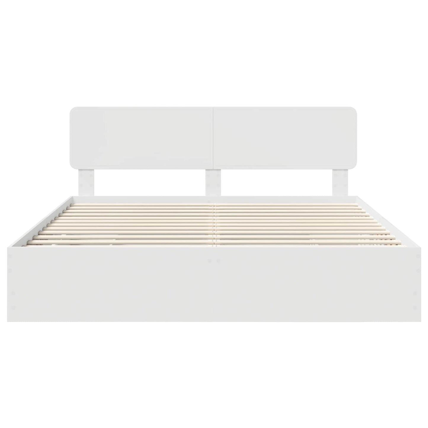 vidaXL Bed Frame with Drawer White 200 x 200 cm Engineered Wood