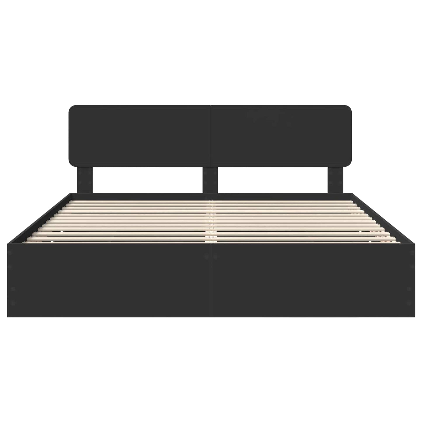vidaXL Bed Frame with Drawer Black 180 x 200 cm Engineered Wood