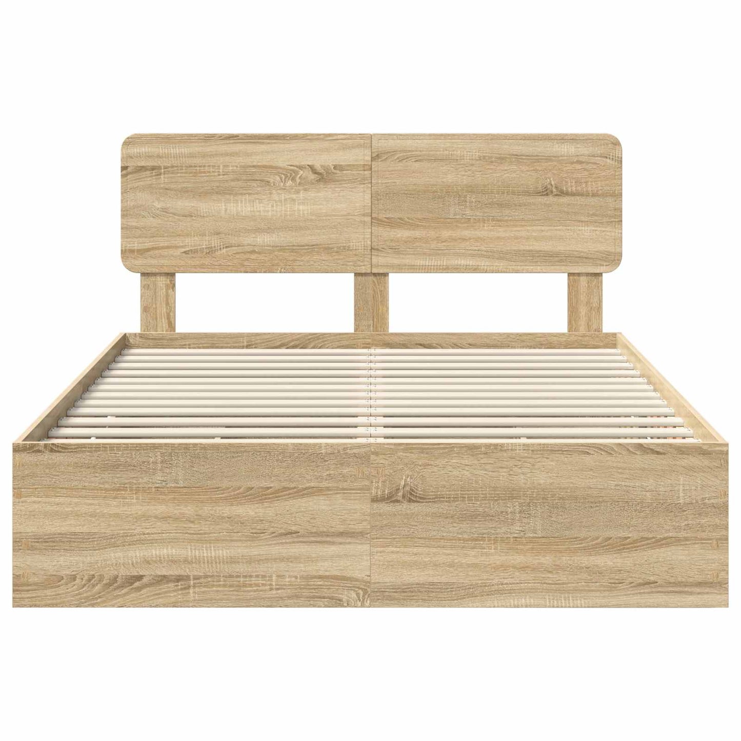 vidaXL Bed Frame with Drawer Sonoma Oak 160 x 200 cm Engineered Wood