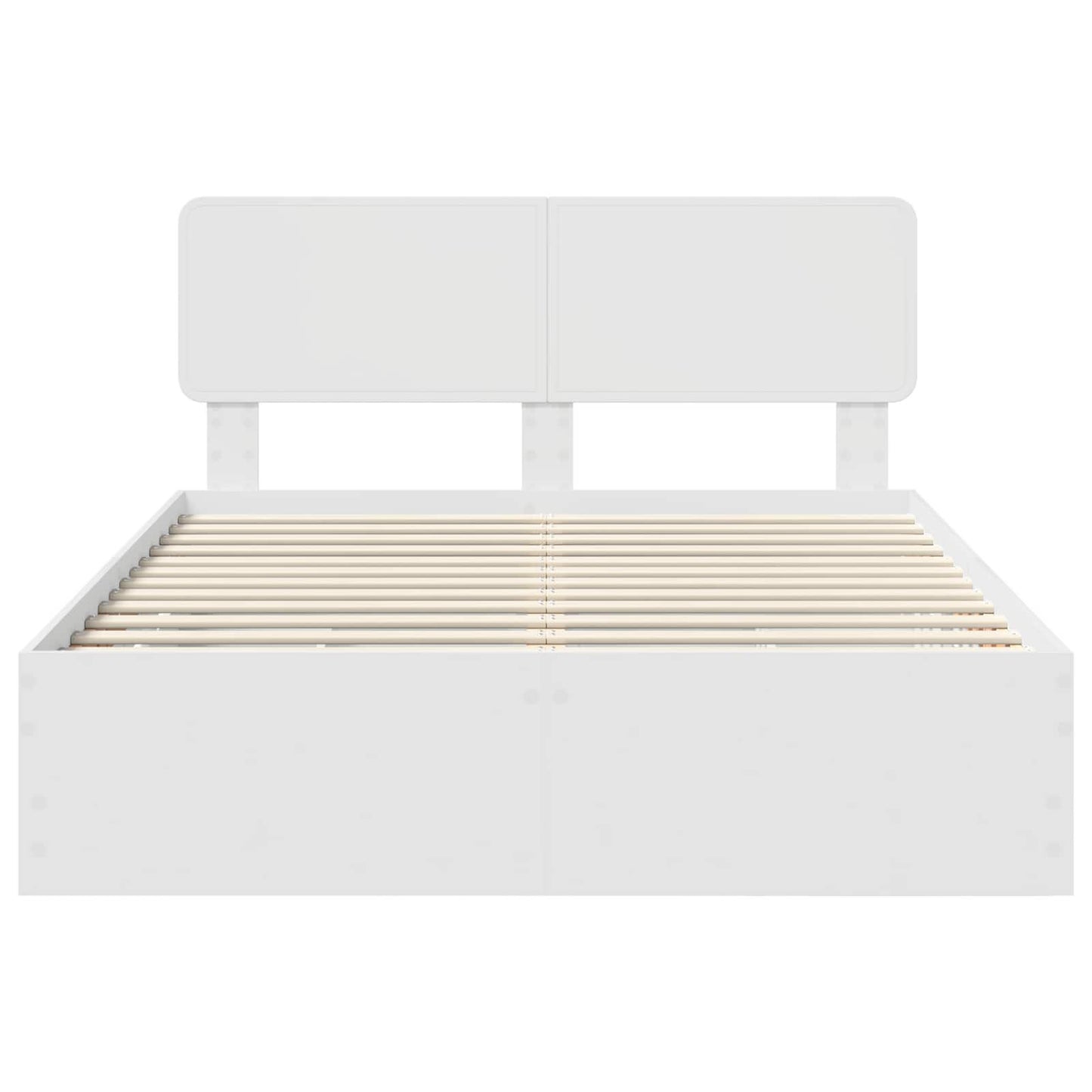vidaXL Bed Frame with Drawer White 140 x 190 cm Engineered Wood