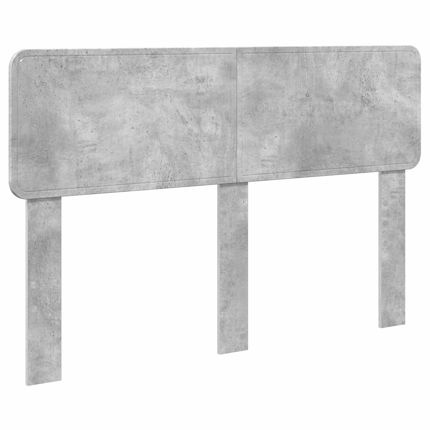 vidaXL Bed Frame Concrete Grey 140 x 190 cm Engineered Wood