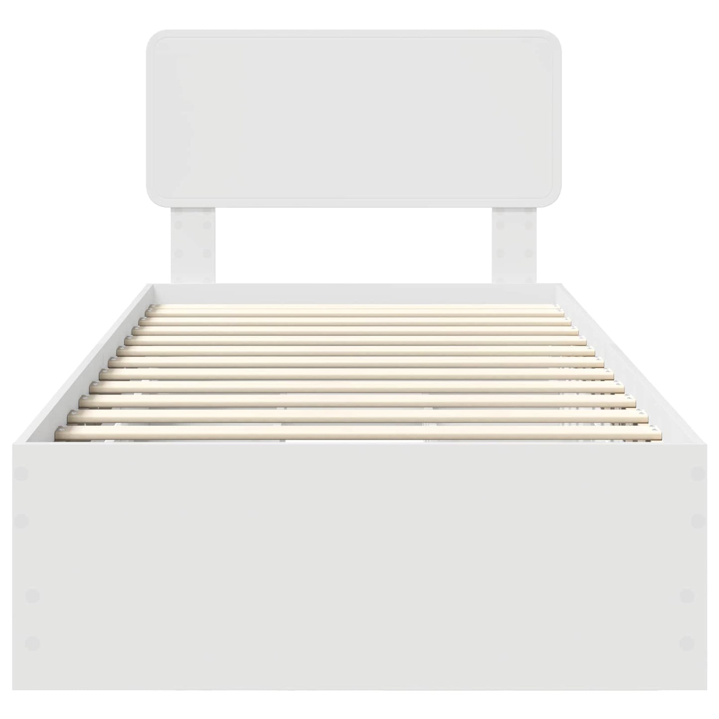 vidaXL Bed Frame with Drawer White 100 x 200 cm Engineered Wood