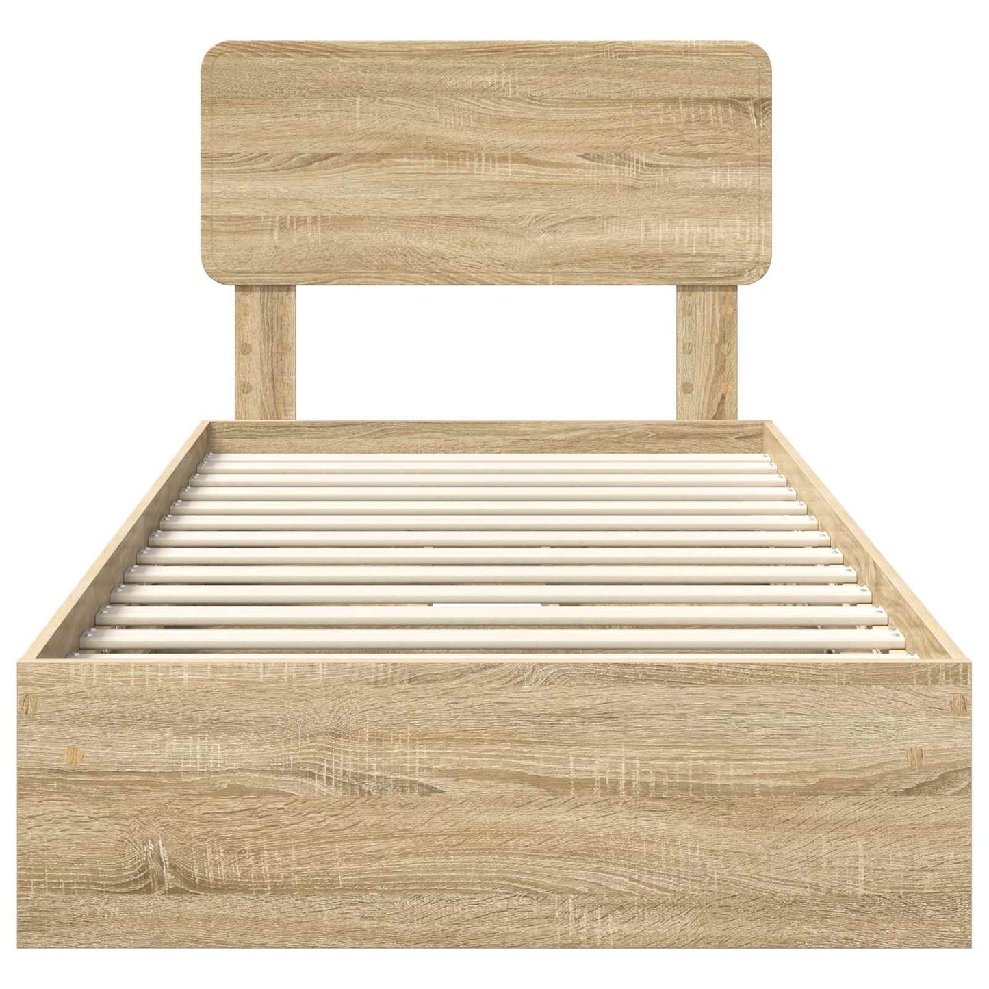 vidaXL Storage Bed with Drawer Sonoma Oak 90 x 190 cm Engineered Wood