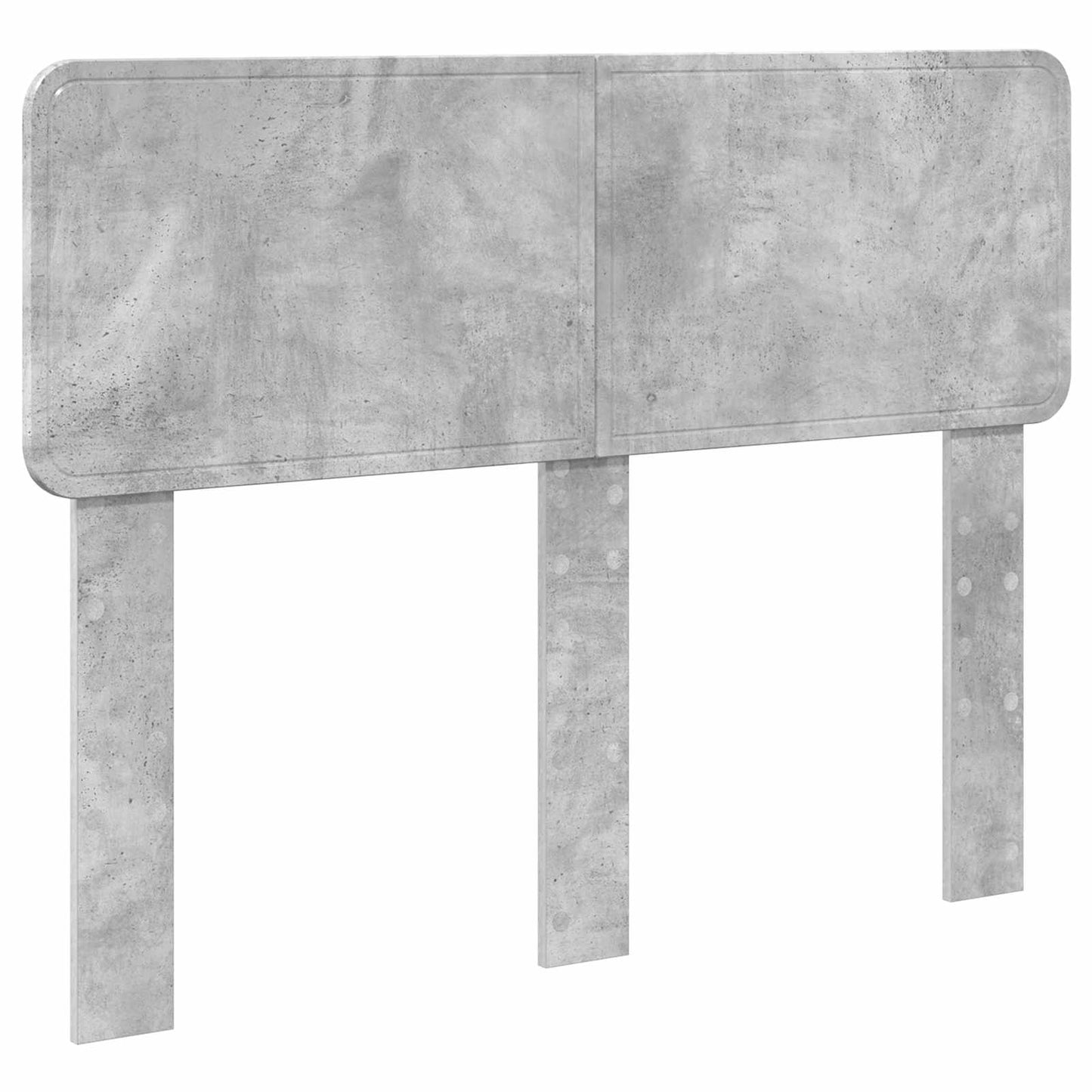 vidaXL Bed Frame Concrete Grey 120 x 190 cm Engineered Wood