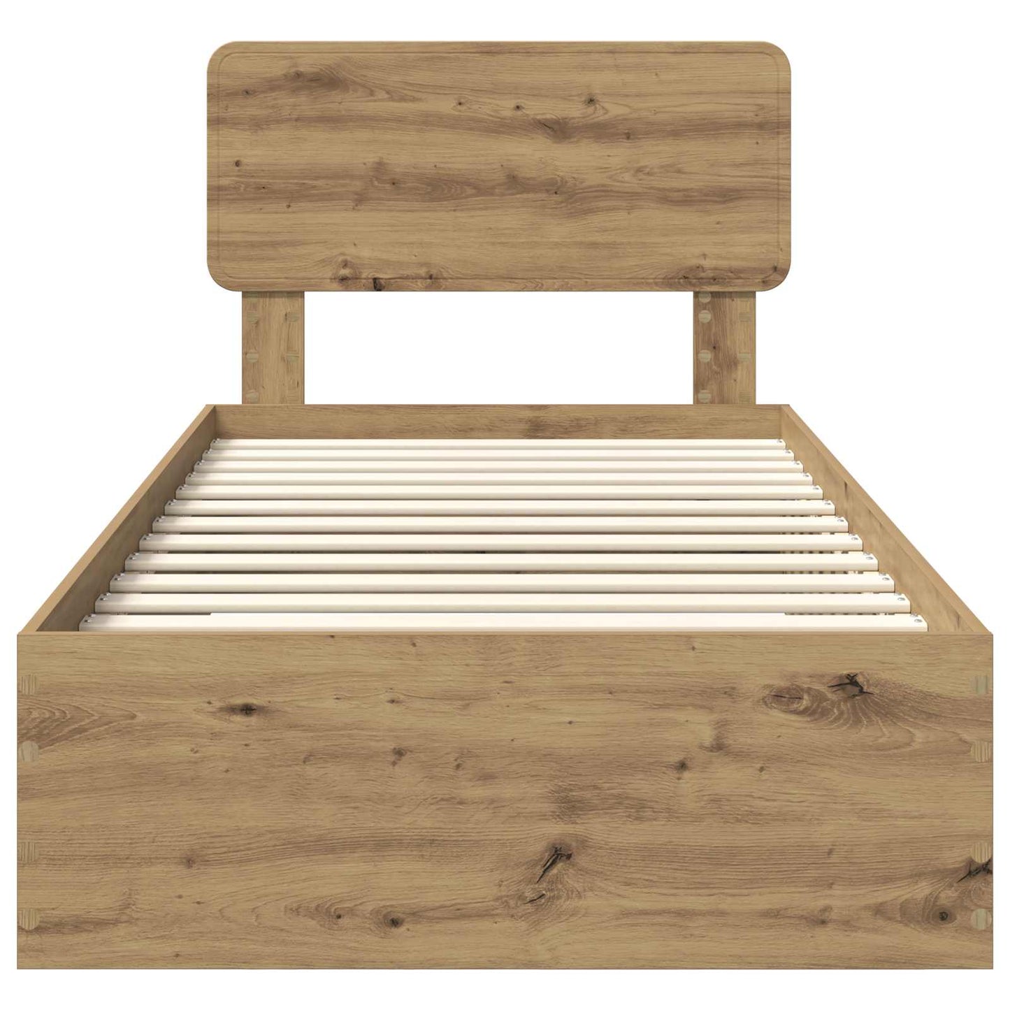 vidaXL Bed Frame with Drawer Artisan Oak 90 x 190 cm Engineered Wood