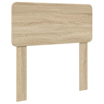 vidaXL Bed Frame with Headboard Sonoma Oak 75 x 190 cm Engineered Wood