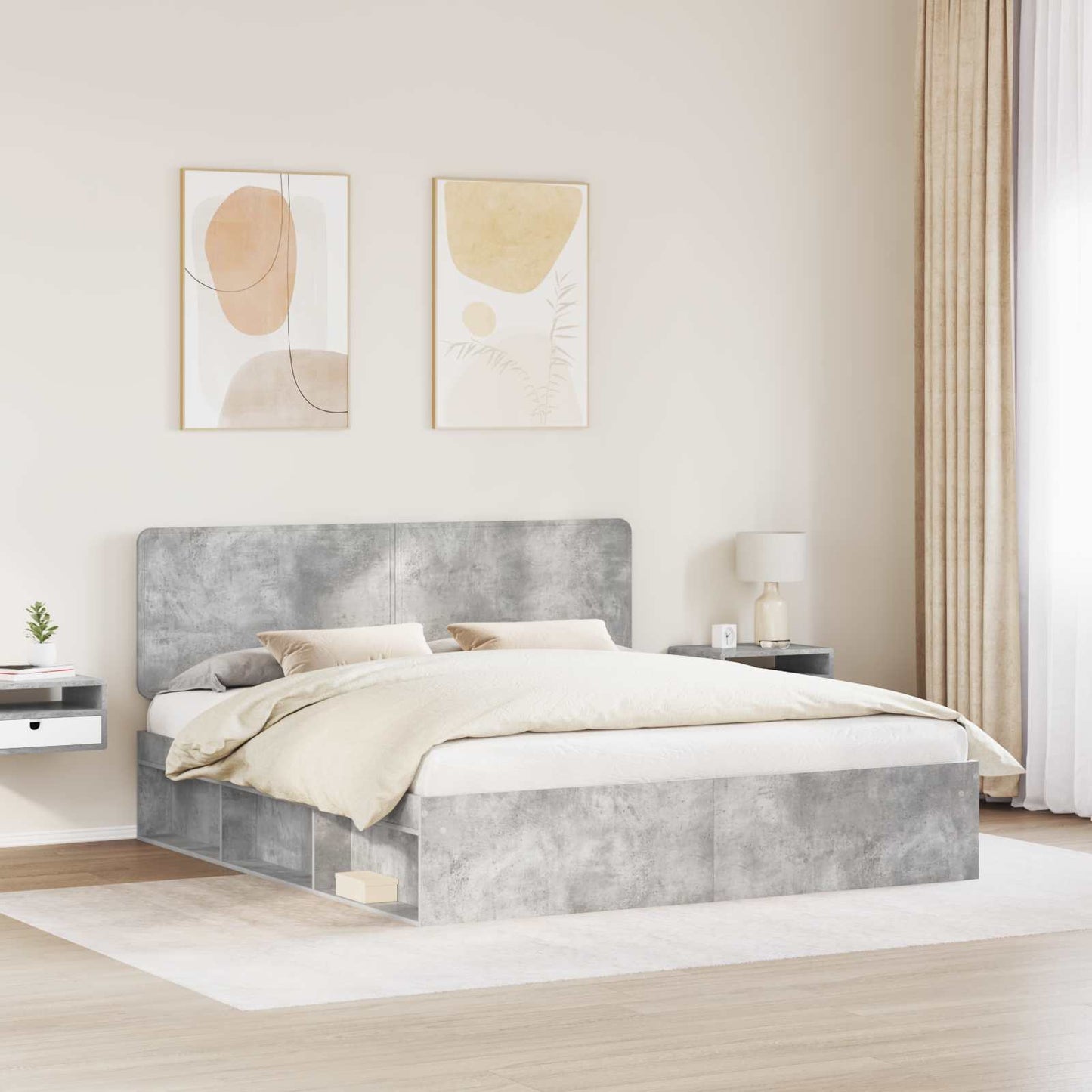 vidaXL Bed Frame with Headboard Concerte 180 x 200 cm Solid Pine Wood