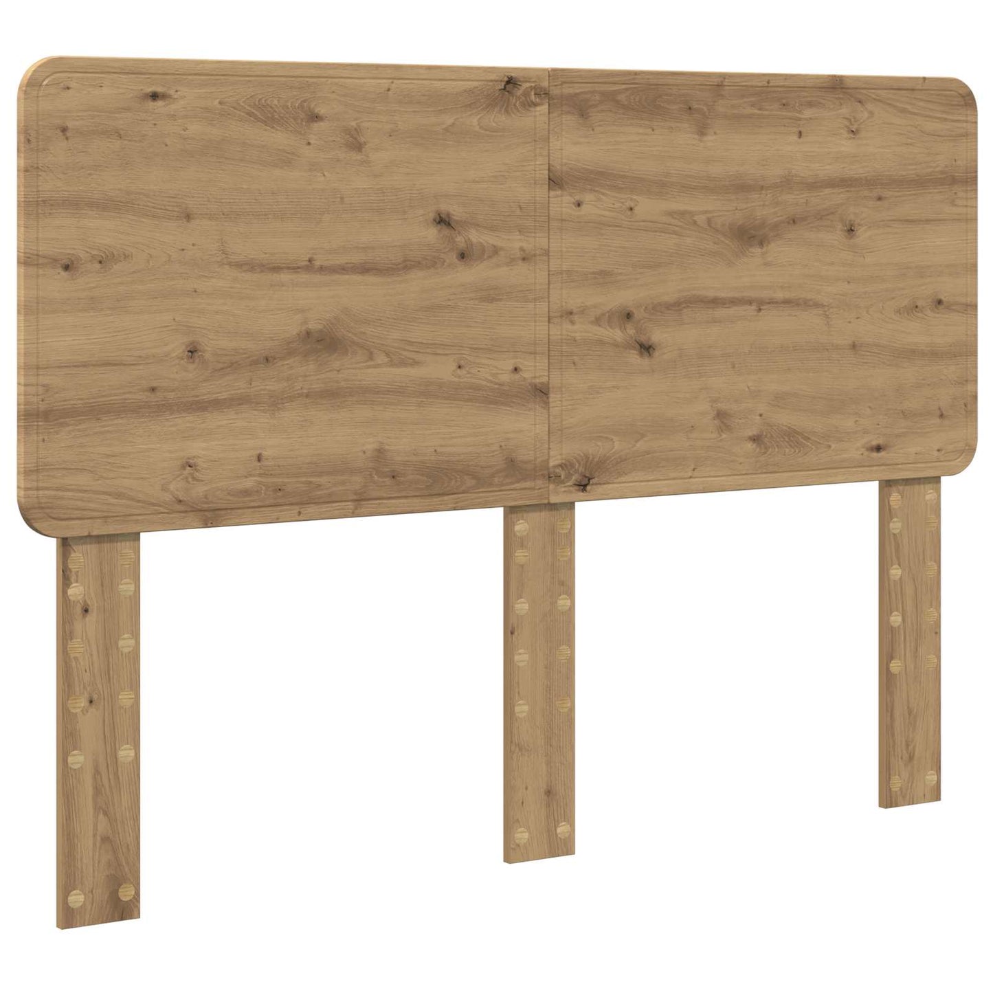 vidaXL Bed Frame Artisian Oak 150 x 200 cm Solid Pine Wood