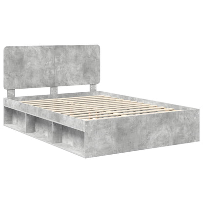 vidaXL Bed Frame with Headboard Concerte 140 x 190 cm Solid Pine Wood