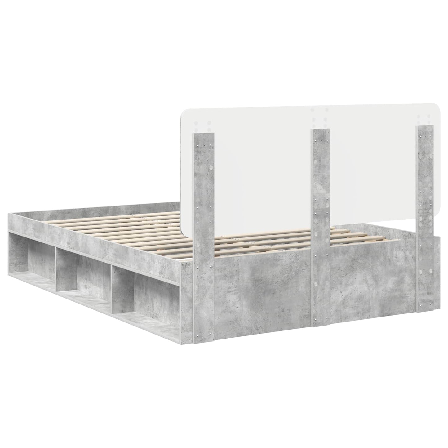 vidaXL Bed Frame with Headboard Concerte 140 x 190 cm Solid Pine Wood