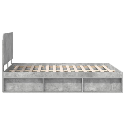 vidaXL Bed Frame with Headboard Concerte 140 x 190 cm Solid Pine Wood