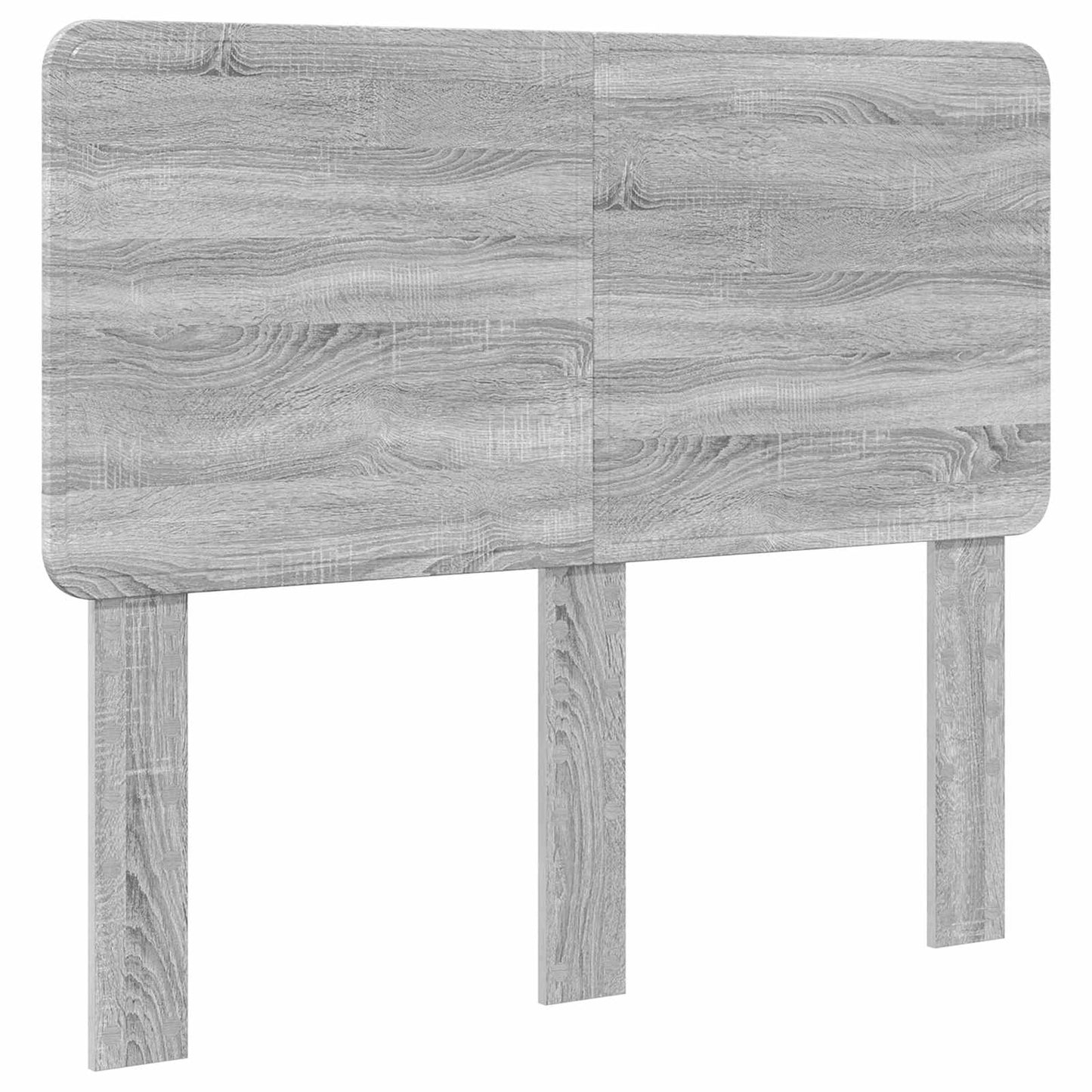 vidaXL Bed Frame Grey Sonoma 135 x 190 cm Solid Pine Wood