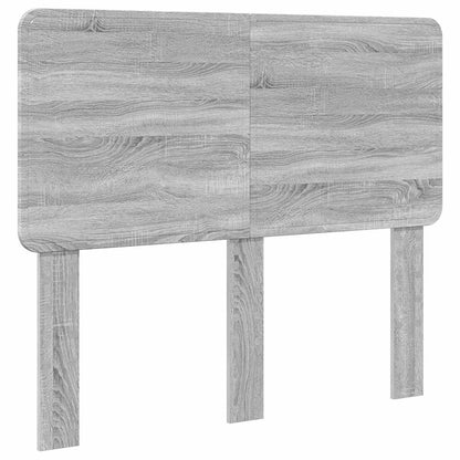 vidaXL Bed Frame Grey Sonoma 135 x 190 cm Solid Pine Wood