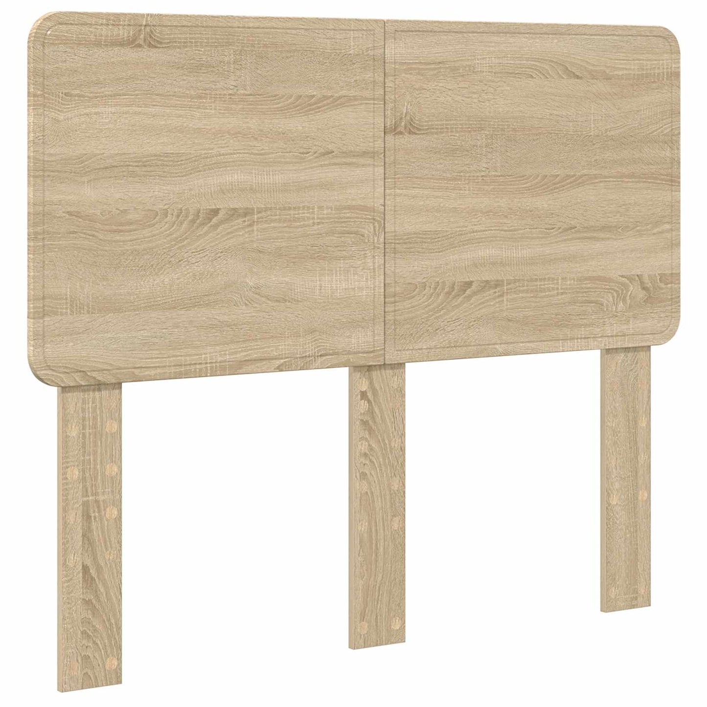 vidaXL Bed Frame with Headboard Sonoma 120 x 200 cm Solid Pine Wood