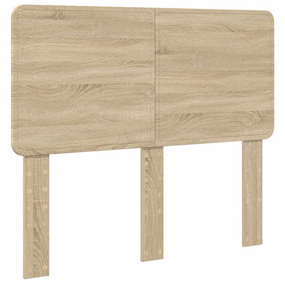 vidaXL Bed Frame with Headboard Sonoma 120 x 200 cm Solid Pine Wood