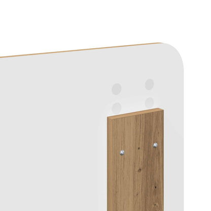 vidaXL Bed Frame Artisian Oak 120 x 200 cm Solid Pine Wood