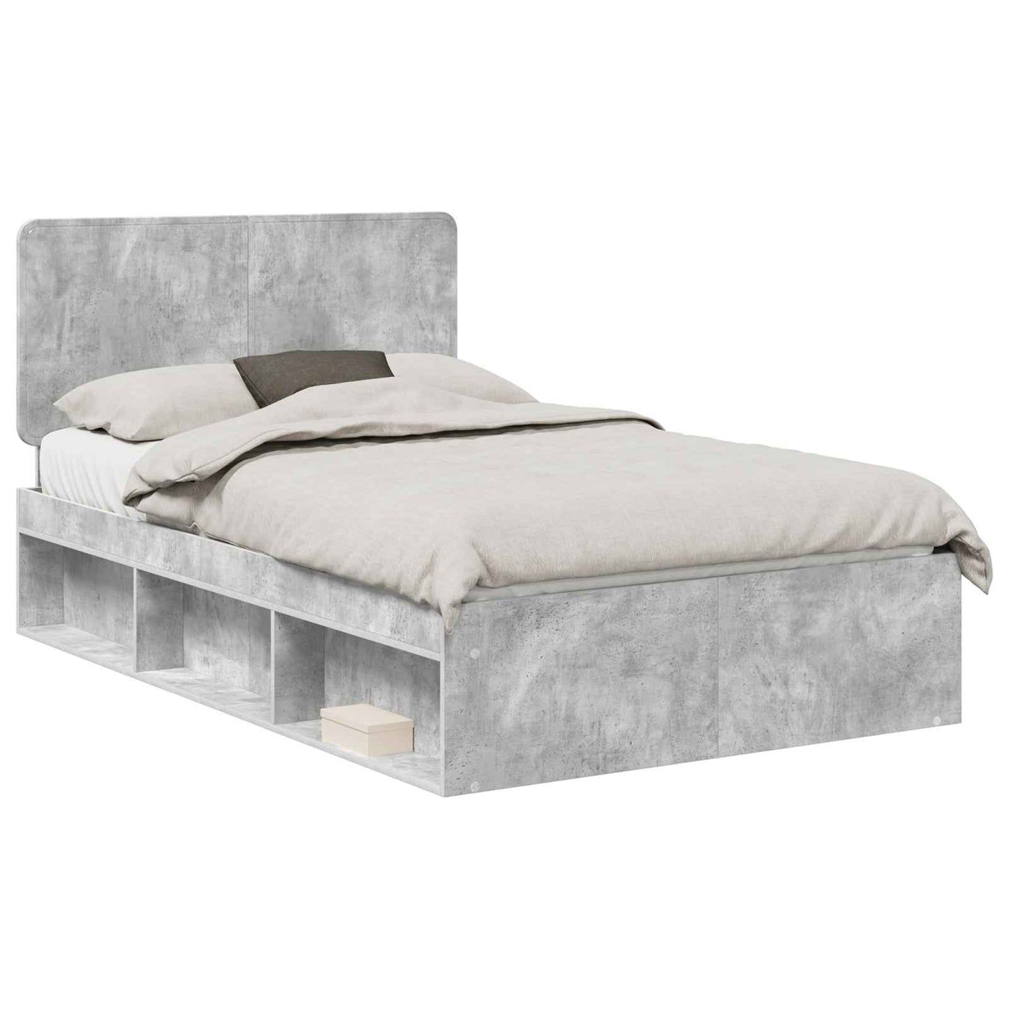 vidaXL Bed Frame with Headboard Concerte 120 x 190 cm Solid Pine Wood