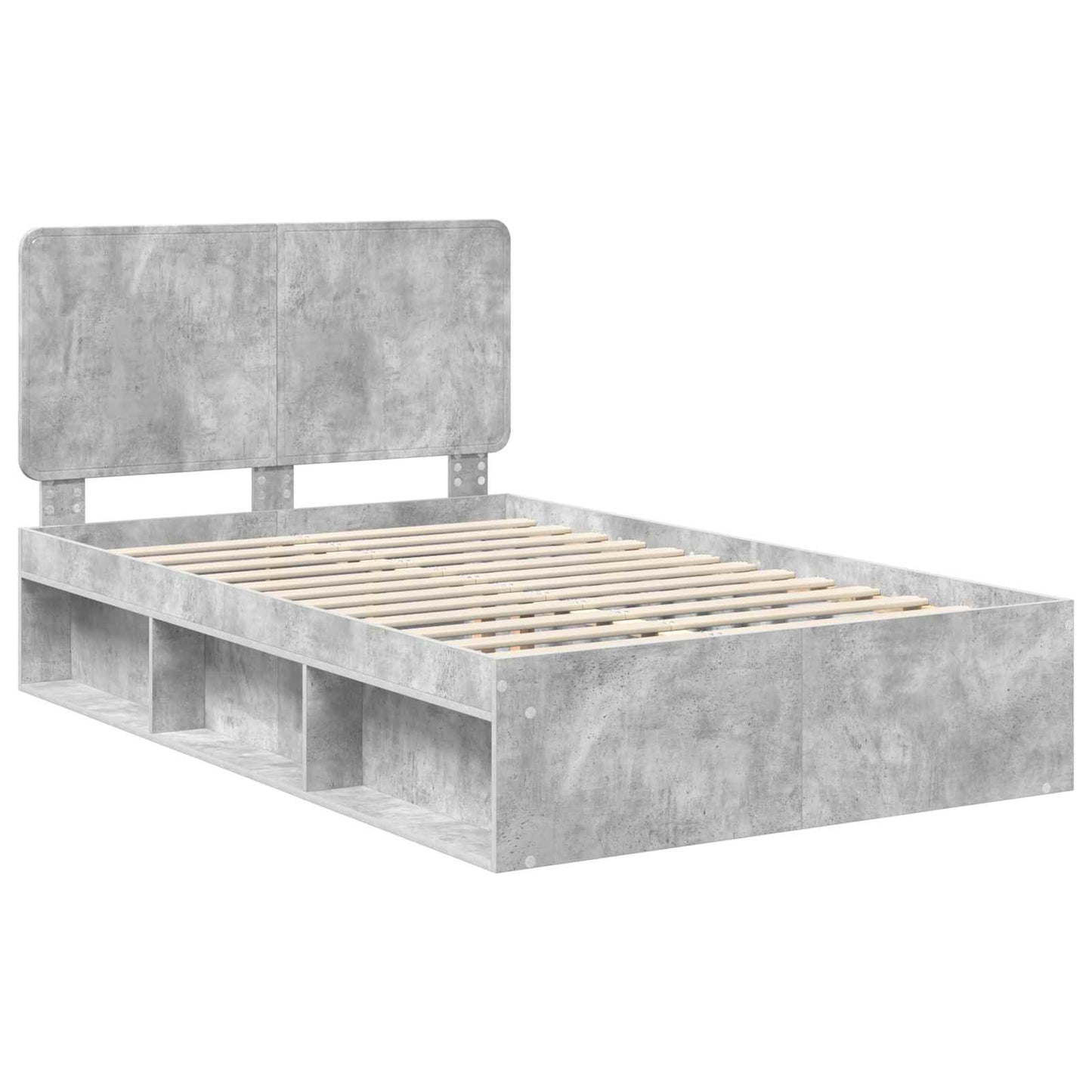 vidaXL Bed Frame with Headboard Concerte 120 x 190 cm Solid Pine Wood