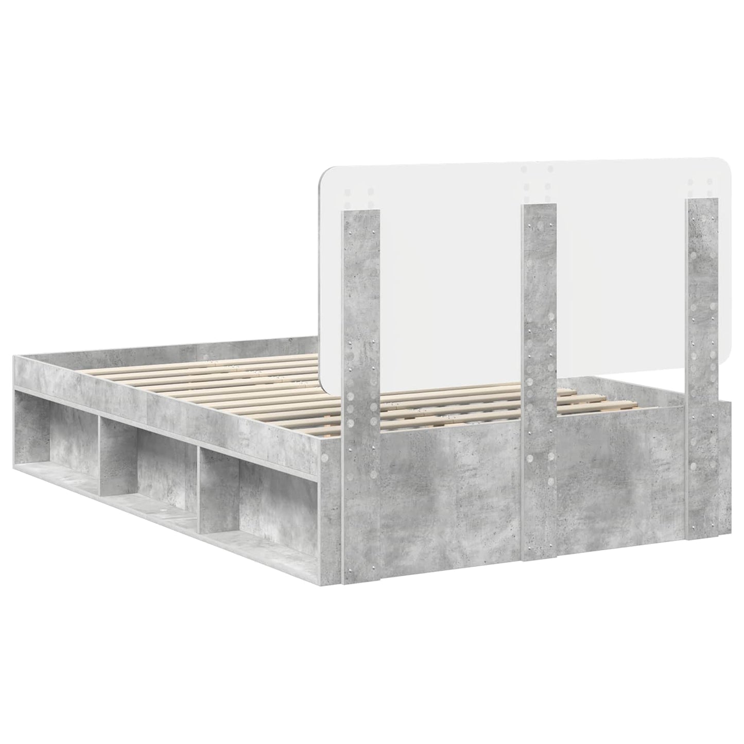 vidaXL Bed Frame with Headboard Concerte 120 x 190 cm Solid Pine Wood