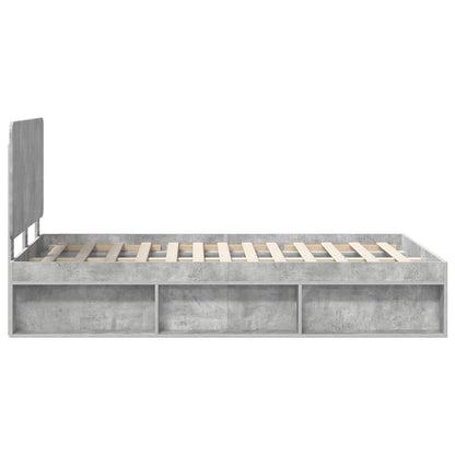 vidaXL Bed Frame with Headboard Concerte 120 x 190 cm Solid Pine Wood