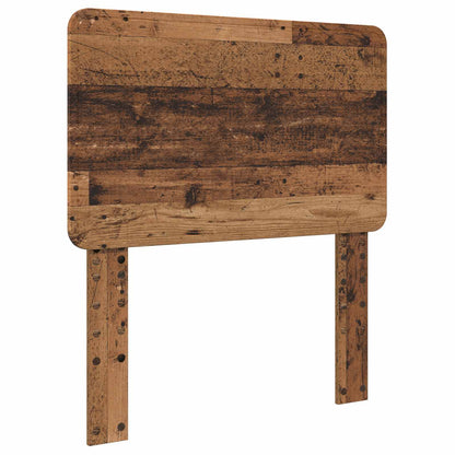 vidaXL Bed Frame with Headboard Old Wood 100 x 200 cm Solid Pine Wood