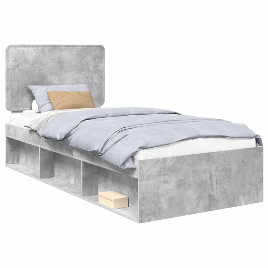 vidaXL Bed Frame with Headboard Concerte 90 x 200 cm Solid Pine Wood