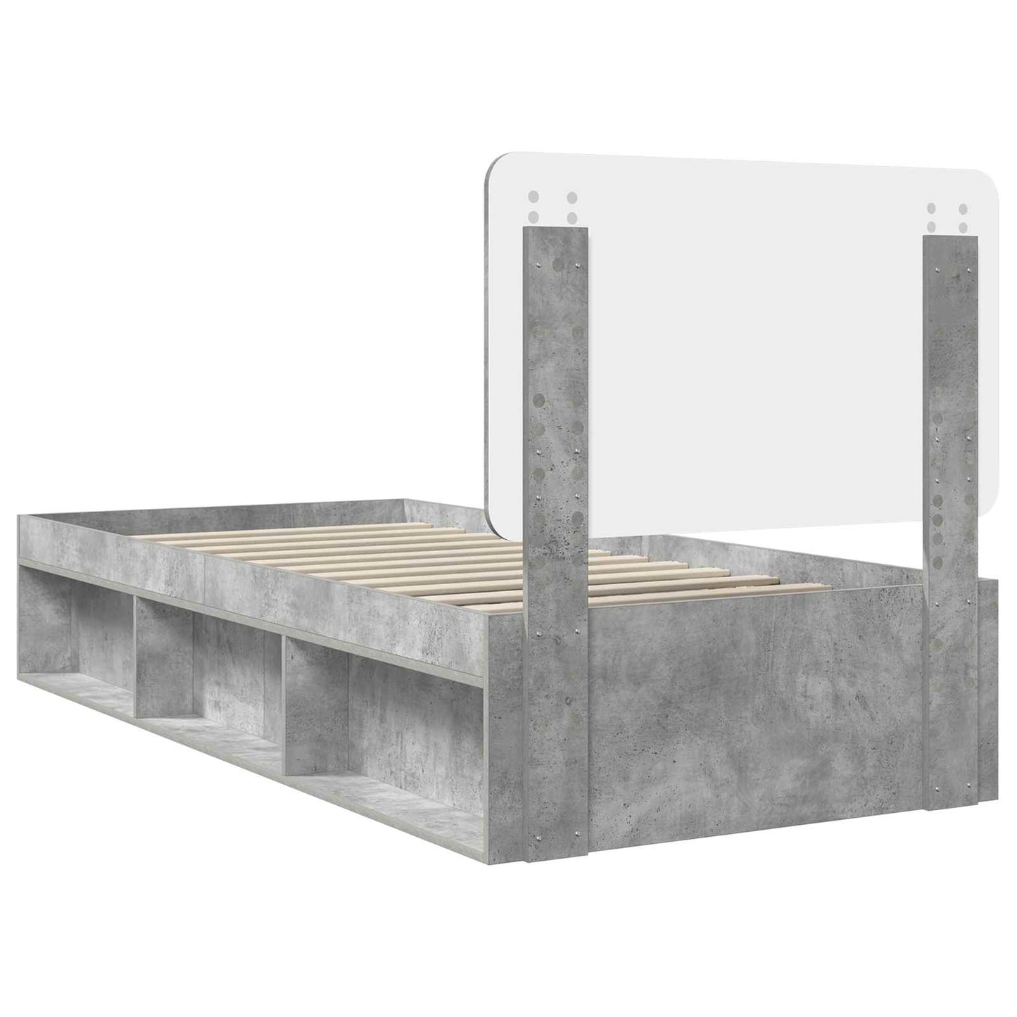vidaXL Bed Frame with Headboard Concerte 90 x 200 cm Solid Pine Wood