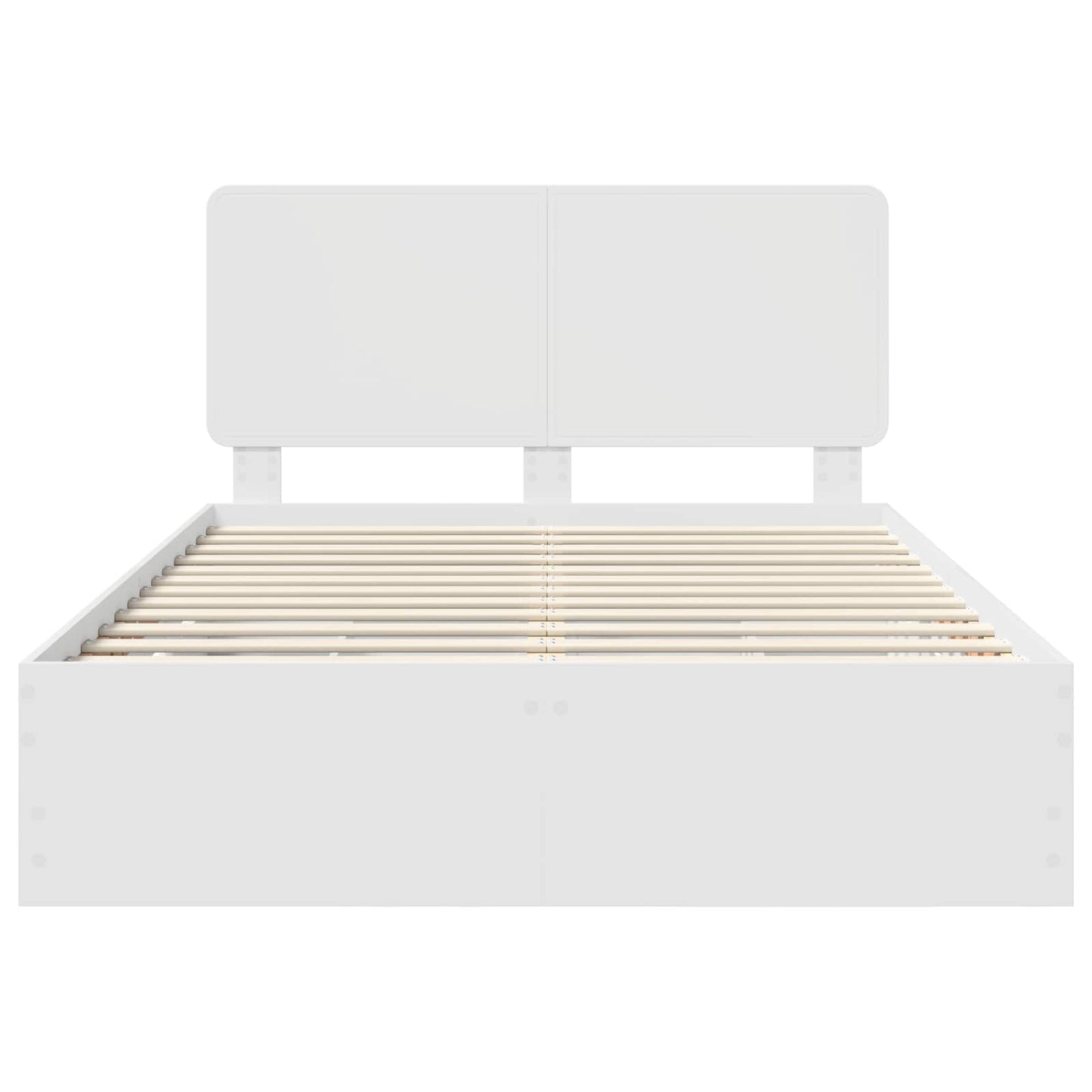 vidaXL Bed Frame with Drawer White 160 x 200 cm Engineer Wood