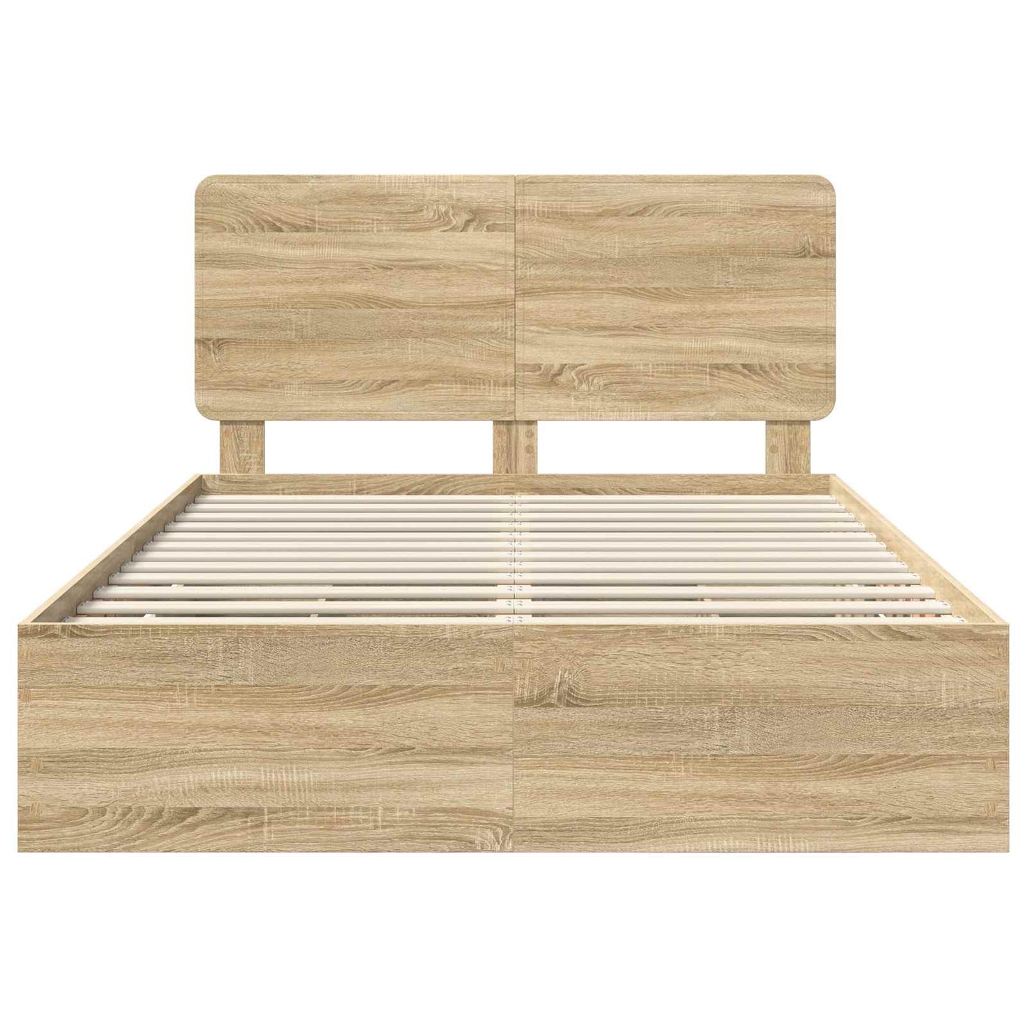 vidaXL Bed Frame with Drawer Sonoma Oak 150 x 200 cm Engineer Wood