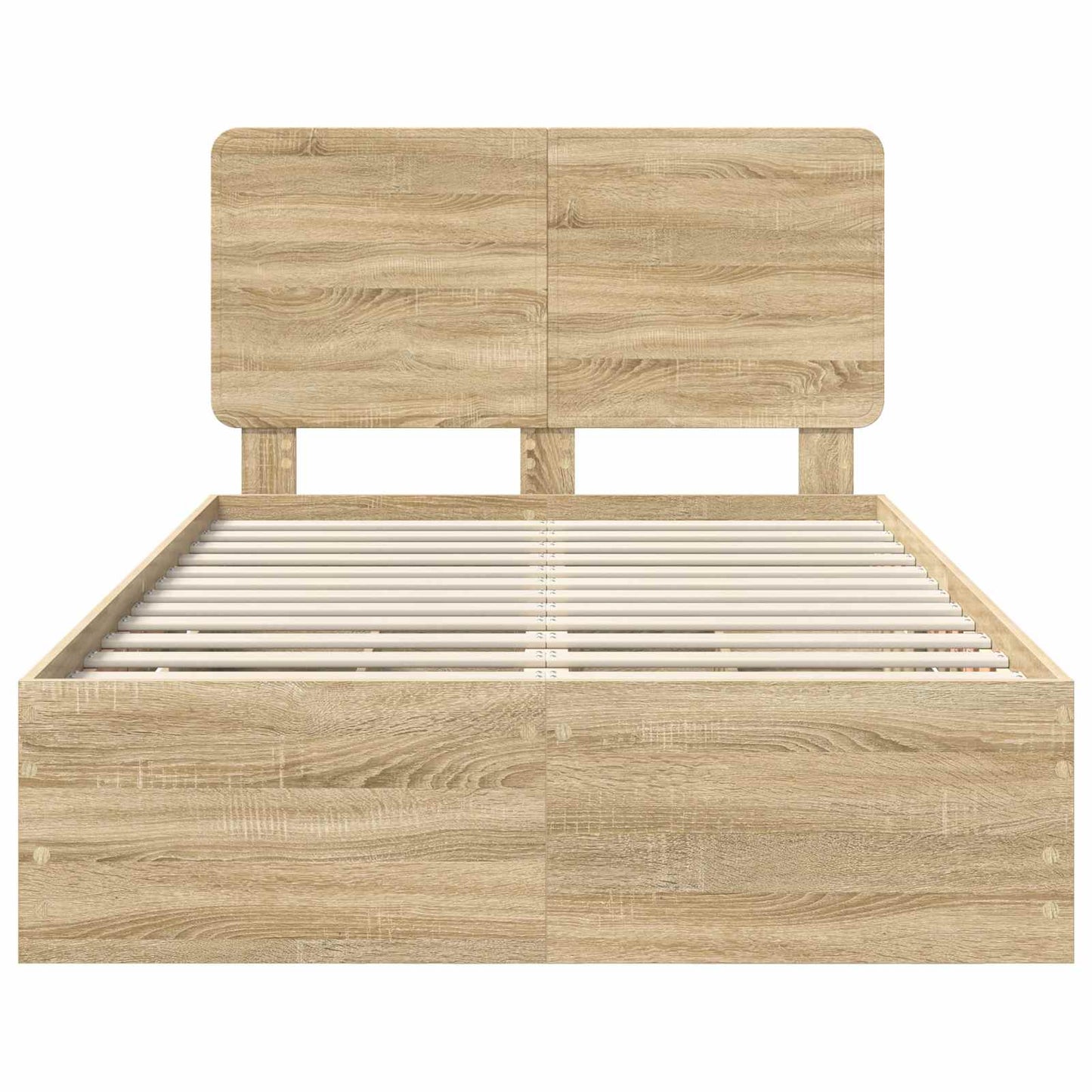 vidaXL Bed Frame with Drawer Sonoma Oak 120 x 200 cm Engineer Wood