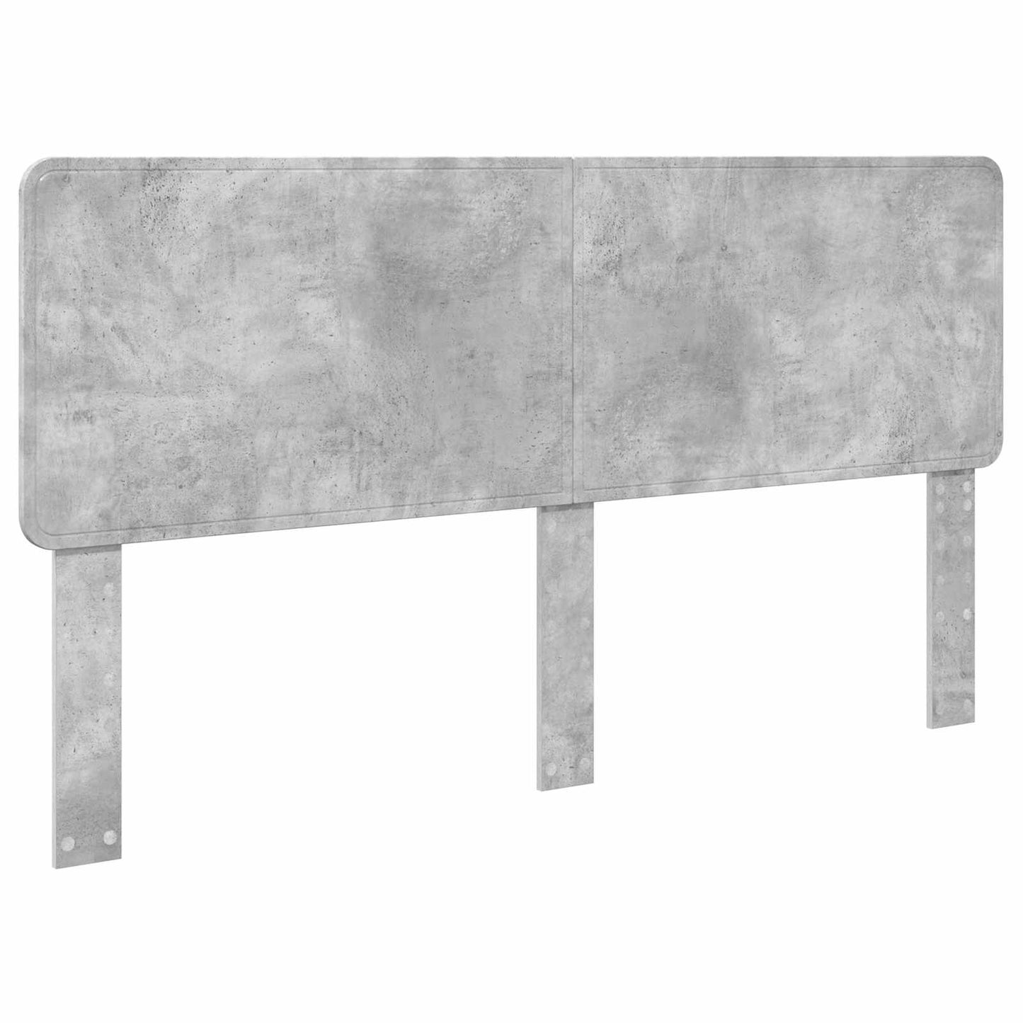 vidaXL Bed Frame Concrete Grey 200 x 200 cm Engineered Wood