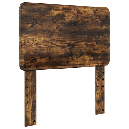 vidaXL Bed Frame with Headboard Smoked Oak 90 x 200 cm Engineered Wood