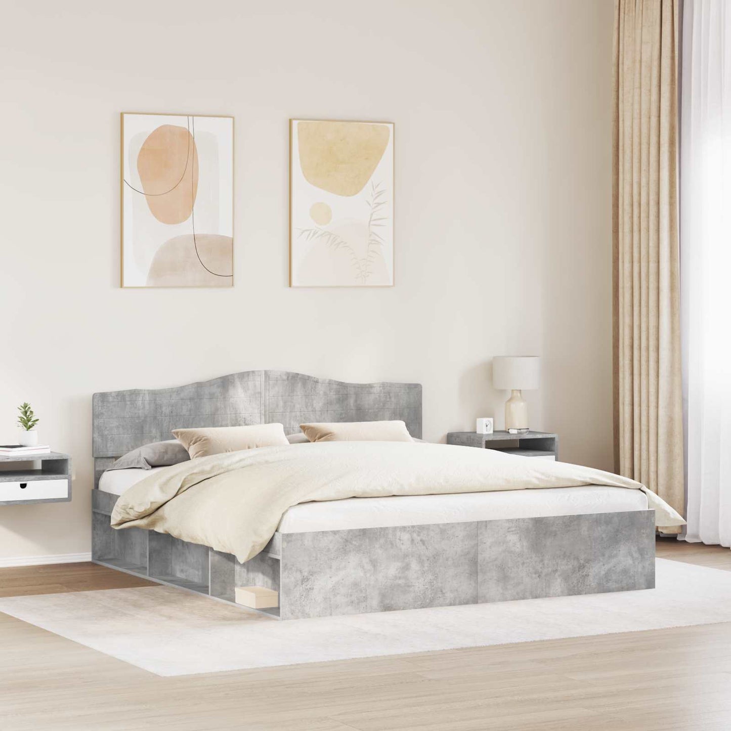 vidaXL Bed Frame with Headboard Concerte 180 x 200 cm Solid Pine Wood