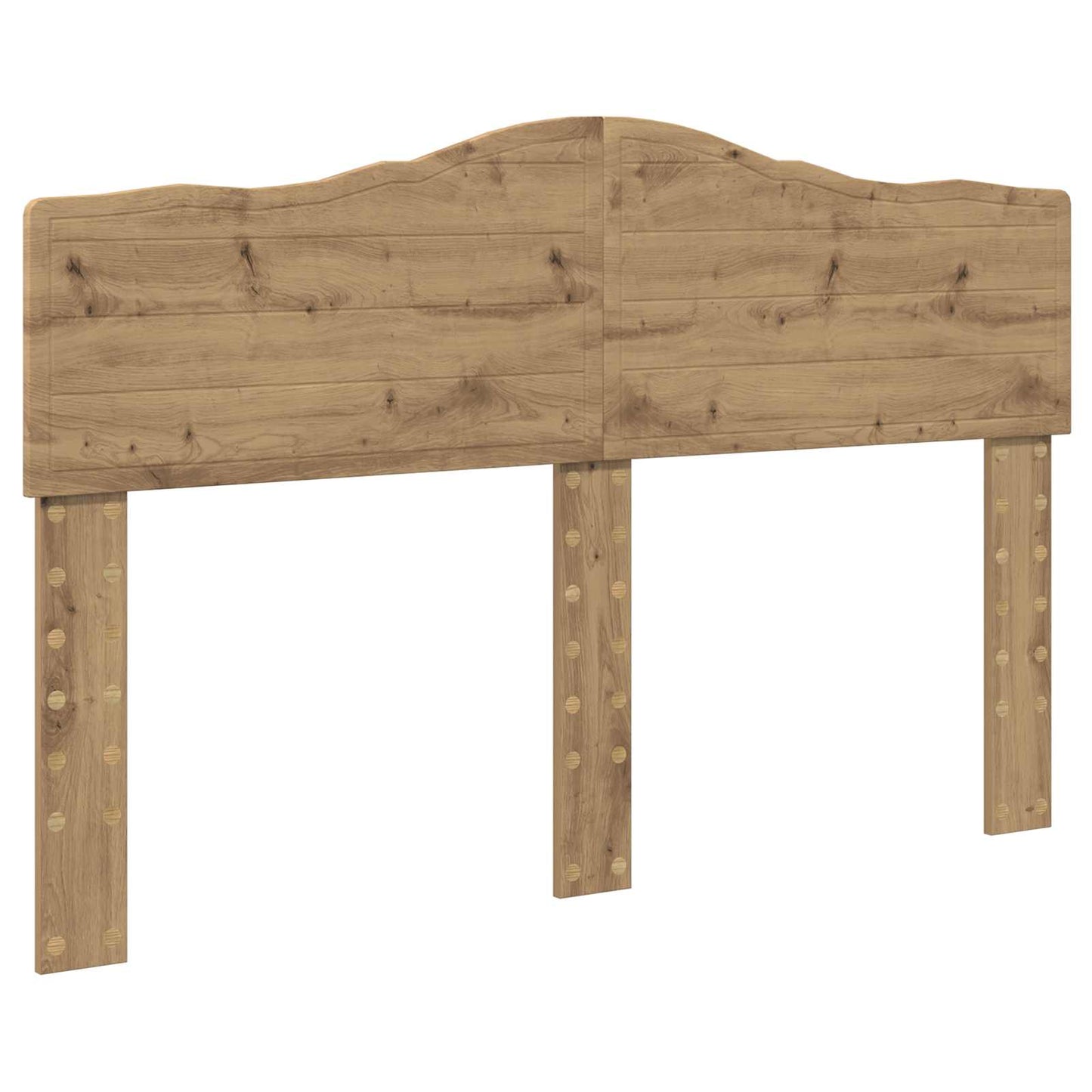 vidaXL Bed Frame Artisian Oak 150 x 200 cm Solid Pine Wood