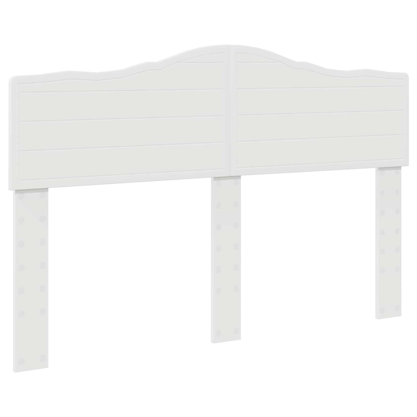vidaXL Bed Frame with Headboard White 140 x 200 cm Solid Pine Wood