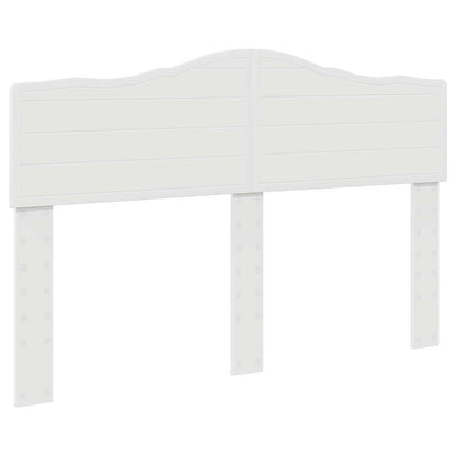 vidaXL Bed Frame with Headboard White 140 x 200 cm Solid Pine Wood