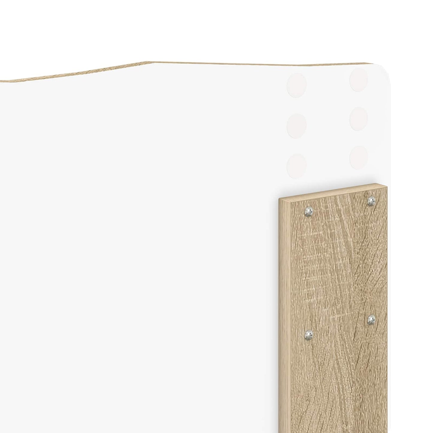 vidaXL Bed Frame with Headboard Sonoma 140 x 200 cm Solid Pine Wood