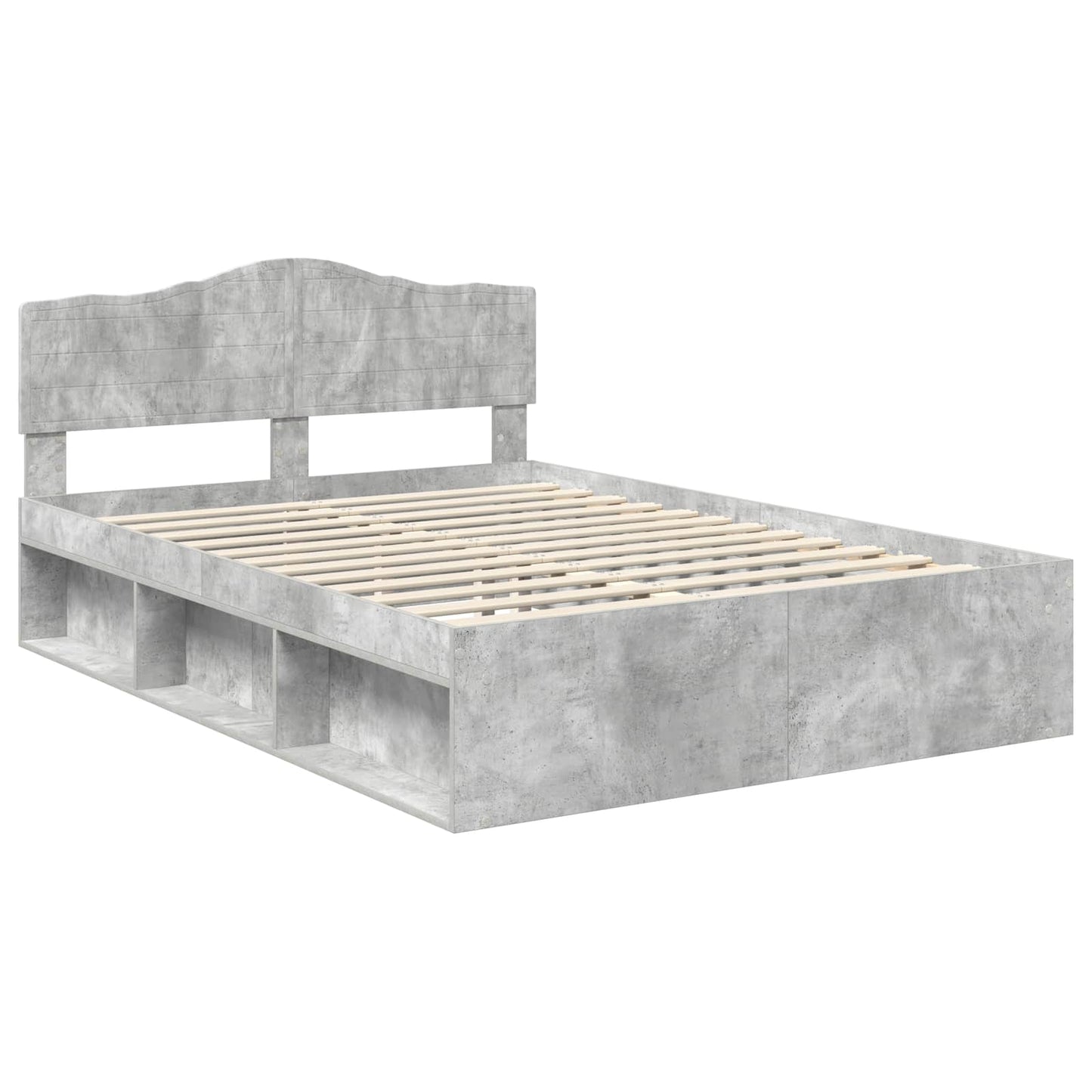vidaXL Bed Frame with Headboard Concerte 140 x 200 cm Solid Pine Wood