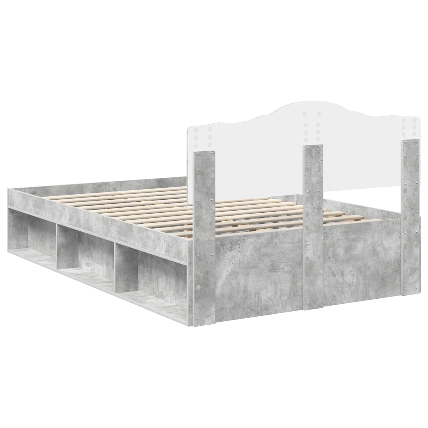 vidaXL Bed Frame with Headboard Concerte 120 x 200 cm Solid Pine Wood