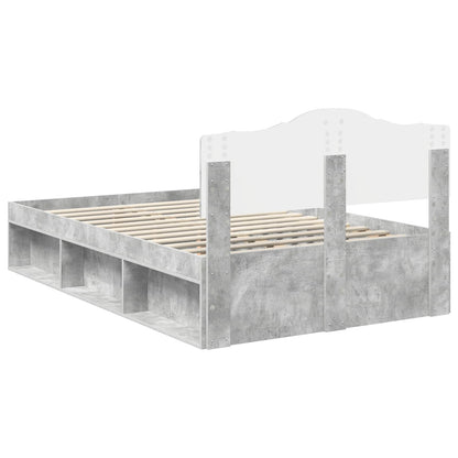 vidaXL Bed Frame with Headboard Concerte 120 x 190 cm Solid Pine Wood