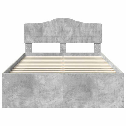 vidaXL Bed Frame with Headboard Concerte 120 x 190 cm Solid Pine Wood