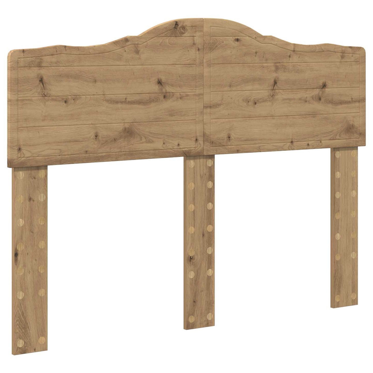 vidaXL Bed Frame Artisian Oak 120 x 190 cm Solid Pine Wood