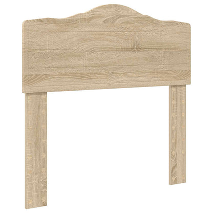 vidaXL Bed Frame with Headboard Sonoma 100 x 200 cm Solid Pine Wood