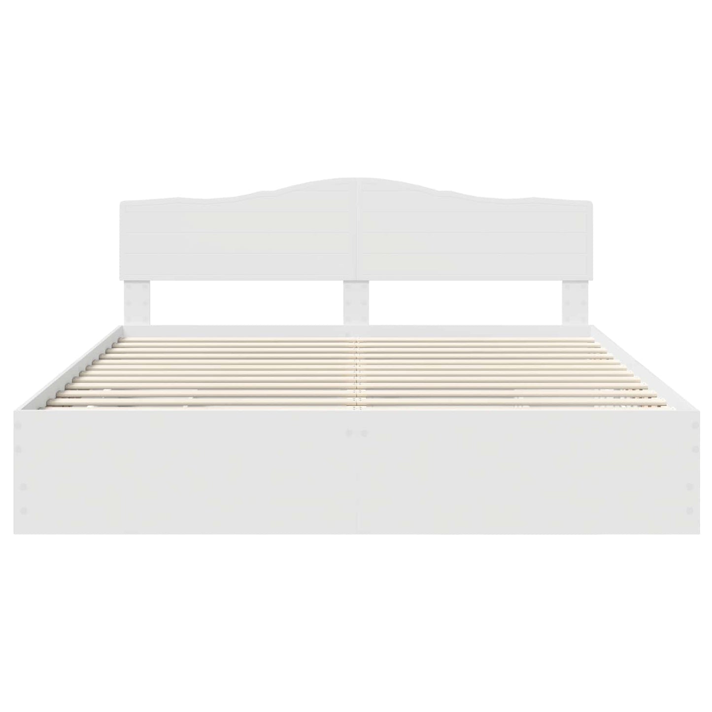 vidaXL Bed Frame with Drawer White 200 x 200 cm Engineer Wood