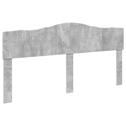 vidaXL Bed Frame with Drawer Concrete Grey 180 x 200 cm Engineer Wood