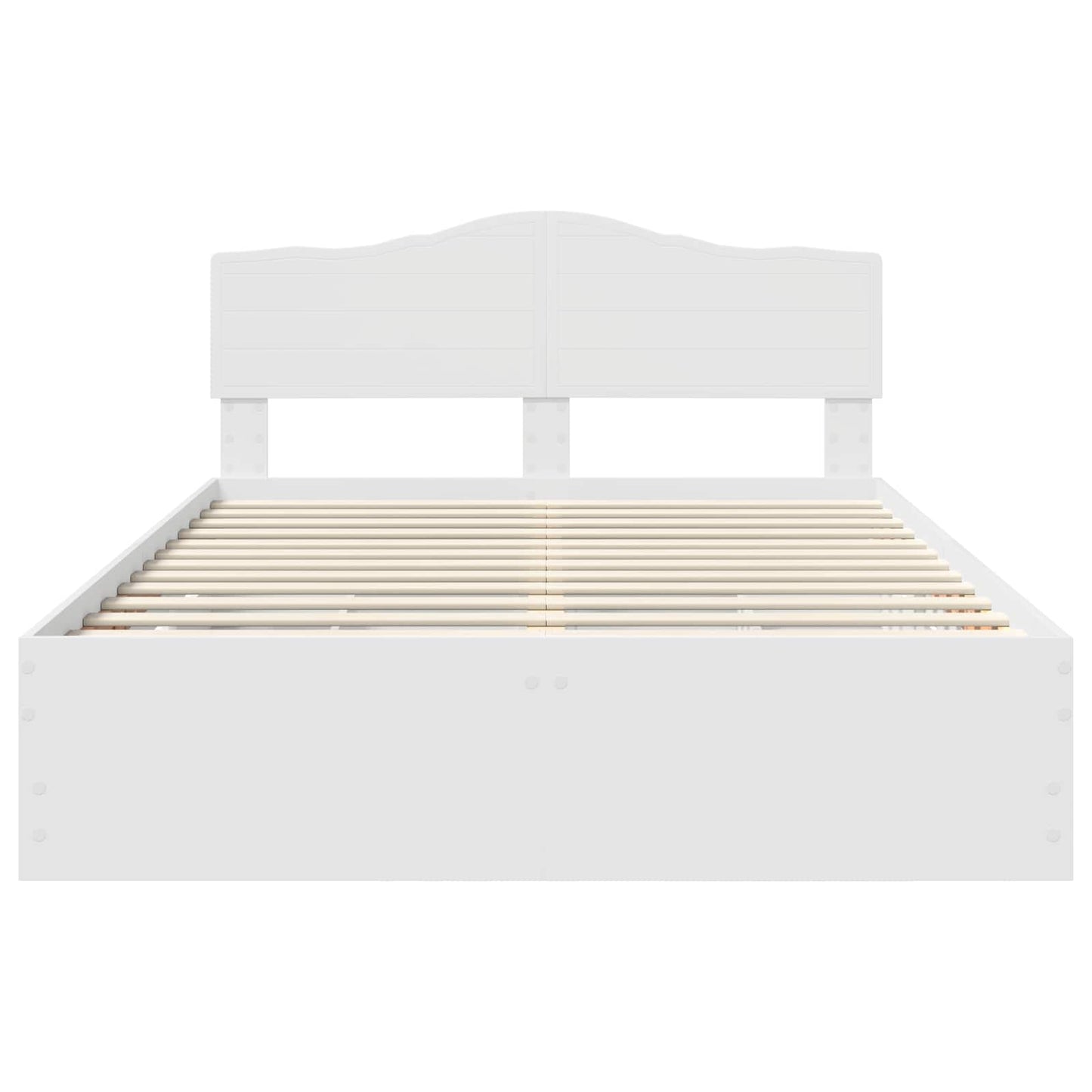 vidaXL Bed Frame with Drawer White 160 x 200 cm Engineer Wood
