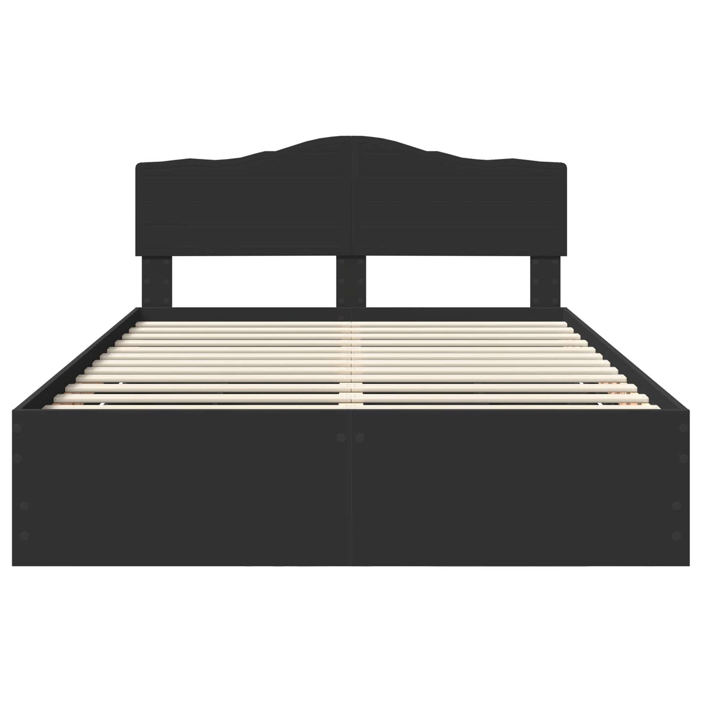 vidaXL Bed Frame with Drawer Black 140 x 190 cm Engineer Wood